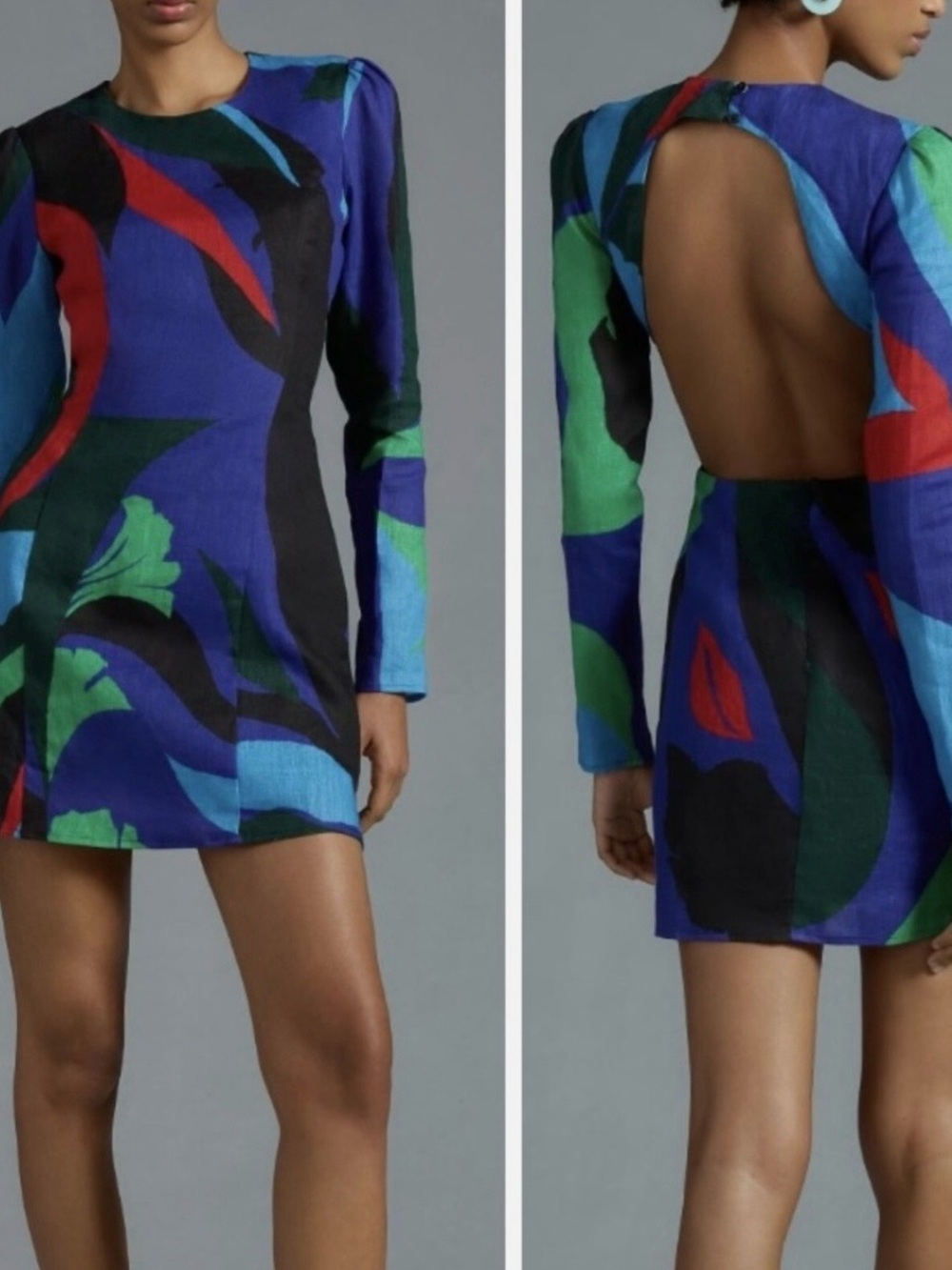 Anthropologie Wolf Gang Cutout Mini Dress, size medium